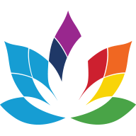 Logo of Naveem Connect featuring a colorful lotus flower design representing spirituality and community.